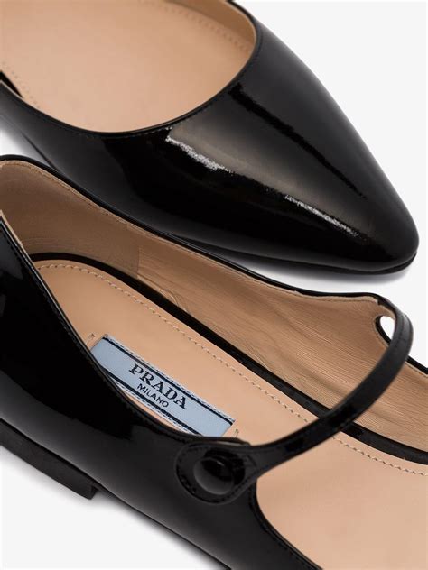 prada leather mary janes|prada ballerina mary jane.